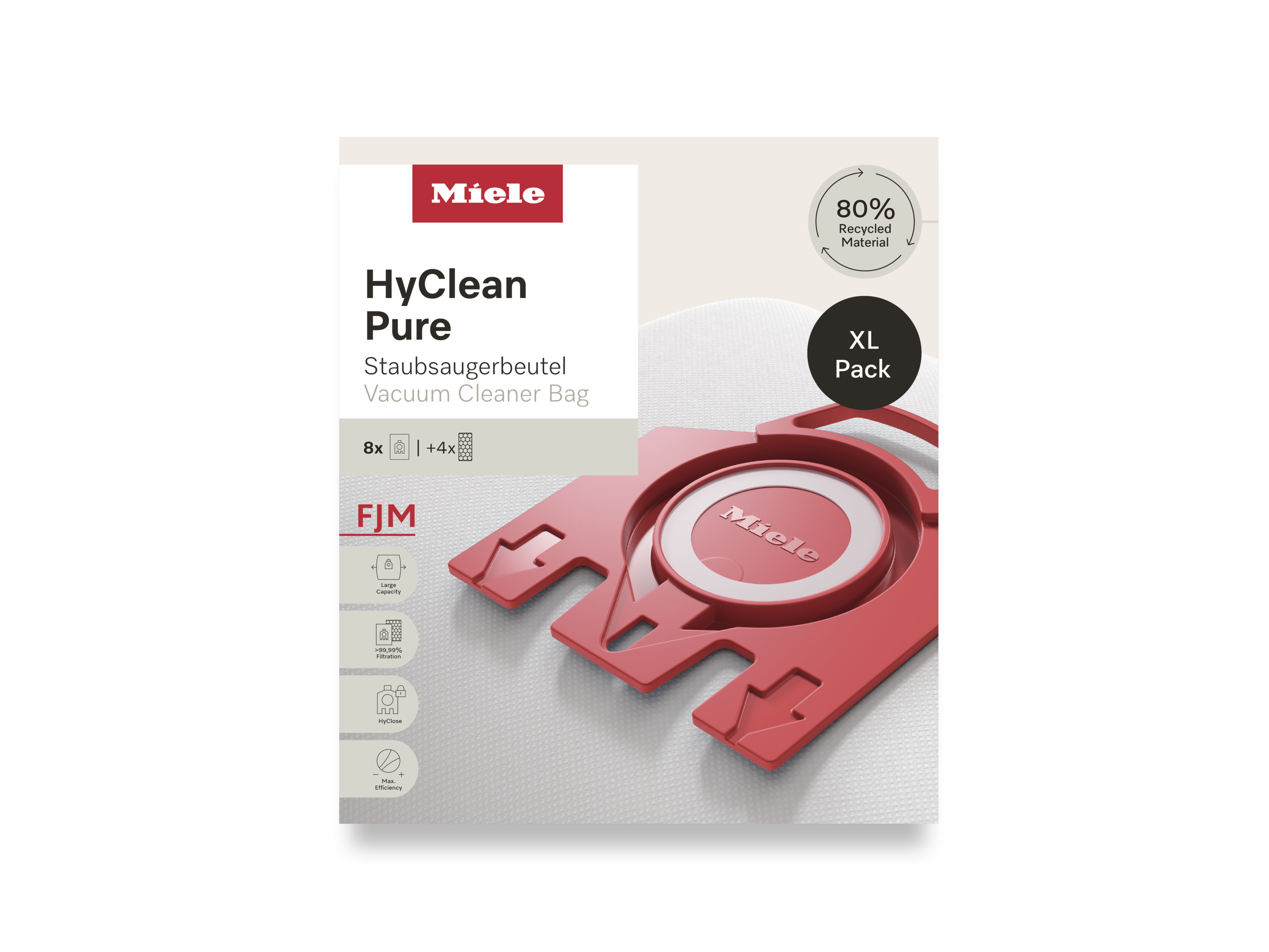 Комплект мешков-пылесборников HyClean Pure FJN XL Miele купить в Ульяновске | Всегда в наличии! | Артикул 12498160 | Официальный сайт