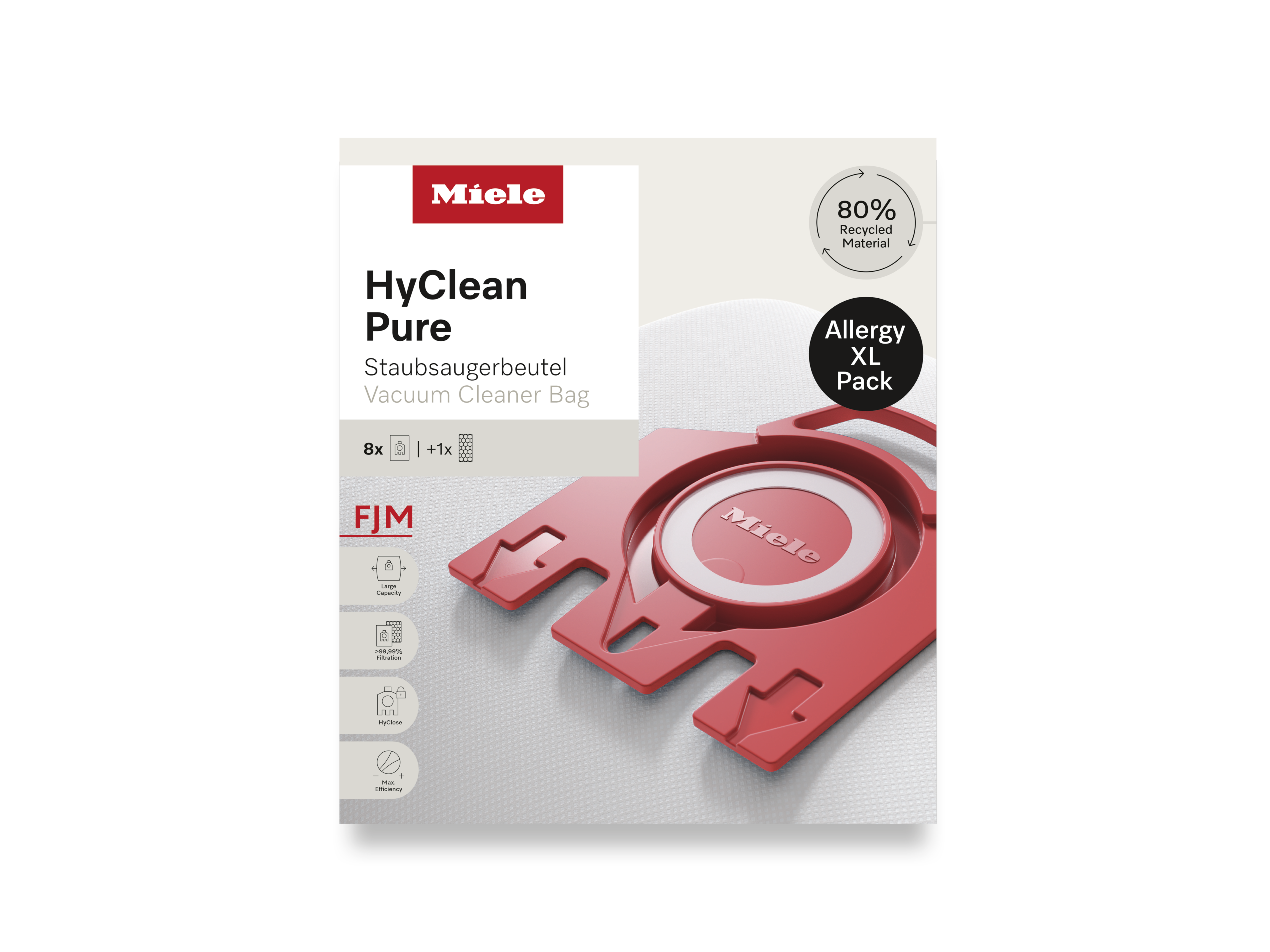 Комплект мешков-пылесборников HyClean Pure FJN Allergy XL Miele купить в Ульяновске | Всегда в наличии! | Артикул 12498190 | Официальный сайт