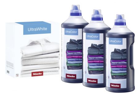 Набор моющих средств для ухода за бельём 3×UltraColor + 1×UltraWhite Miele купить в Ульяновске | Всегда в наличии! | Артикул 11518190 | Официальный сайт