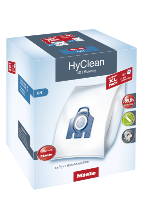 Комплект мешков пылесборников Allergy XL Pack 2 HyClean GN + фильтр HA 50 Miele купить в Ульяновске | Всегда в наличии! | Артикул 10632880 | Официальный сайт